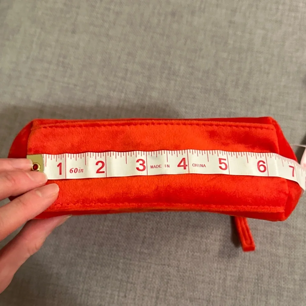 Kiehl's Bright Red Velvet Pouch